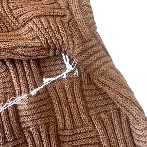 Reformation Winnie basketweave organic cotton sweater size XL - Picture 5 of 8